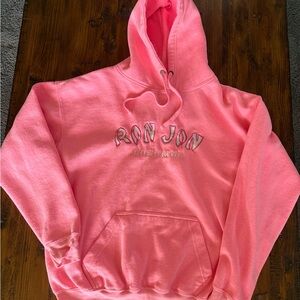 Ron Jon Vibrant Pink Hoodie Pacific & Co The Perfect Hoodie sz L